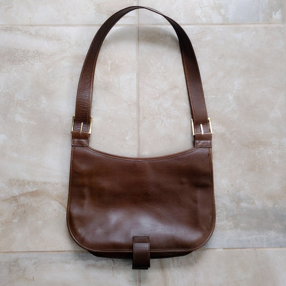 ⛔SOLD⛔Vintage Gucci Brown Leather Saddle Bag Purse - Picture 3 of 8